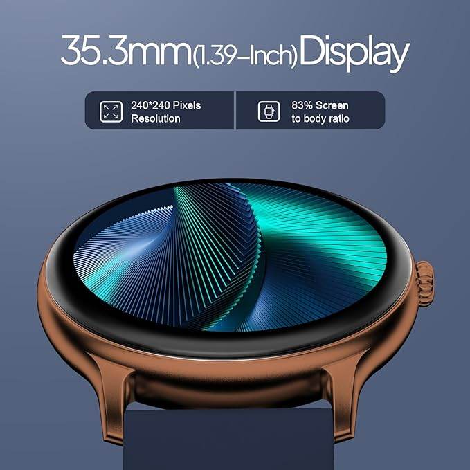 Fire-Boltt Phoenix Pro Smart Watch 1.39 inch Bluetooth Calling, Metal Body with 120+ Sports Modes, SpO2 (Copper Blue) - Rajputtrade