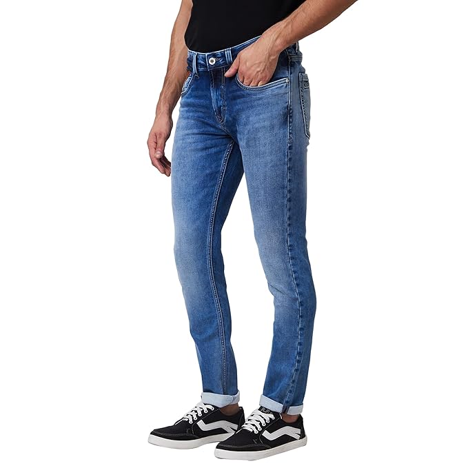 Spykar Low Rise Skinny Fit Blue Jeans for Men(Size 38) - Rajputtrade