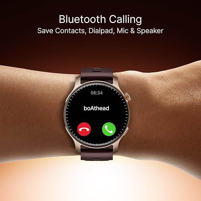 boAt New Launch Ultima Prime Smartwatch with 1.43" AMOLED Display, Personalized Fitness Nudges (Brown) - Rajputtrade