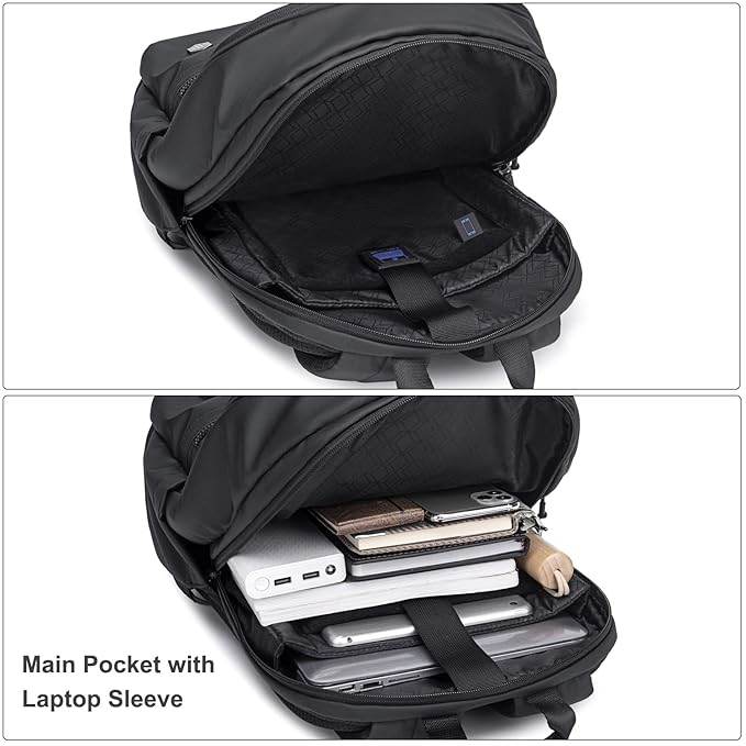 Arctic Hunter Compact Backpack for Men Women 21L Lightweight One-Day-Capacity 15.6" Laptop Bag Stylish Water-resistant Office Laptop Backpack for Casual College Daypack - Rajputtrade
