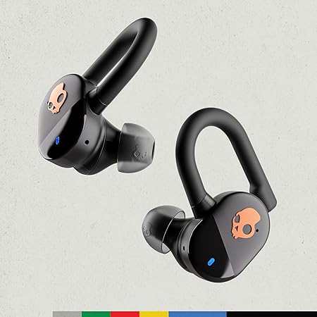 Skullcandy Push Play Active Wireless Earbuds with Mic - 34Hr Battery, Skull-iQ App, Alexa Voice Control, IP55 Sweat Water Dust Resistant (2 color options)