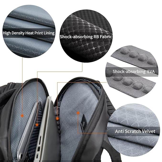 Arctic Hunter Backpack for Men Women 30L Office Casual 15.6-inch Laptop Bag Water-resistant Multi-pockets Sleek Smart College Backpack with USB Port YKK Zipper - Rajputtrade