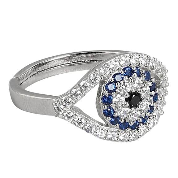925 Sterling Silver Rhodium Plated Ring | Gift for Women and Girls | With Certificate of Authenticity and 925 Hallmark - Rajputtrade