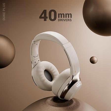 ZEBRONICS Duke Plus, Wireless Over Ear Headphone with ANC, ENC, Upto 70* Hours Backup (Black) - Rajputtrade
