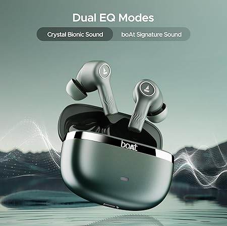 boAt Nirvana Ion ANC, Active Noise Cancellation(~32dB), 120Hrs Battery, App Support, Crystal Bionic Sound, 4Mics ENx, v5.3 Bluetooth Earbuds, TWS Ear Buds Wireless Earphones with mic (Northern Lights) - Rajputtrade