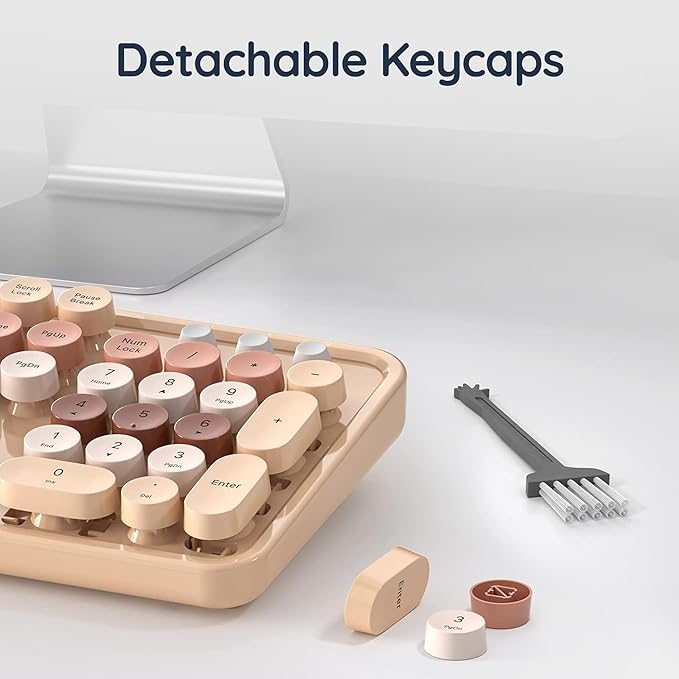 Pebble Digit002 Wireless Keyboard & Mouse Combo with 8 Million Keystrokes - Peach - Rajputtrade