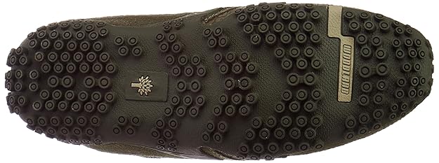 Woodland Men Lace Up Sneaker Shoes - OLIVE GREEN - Rajputtrade