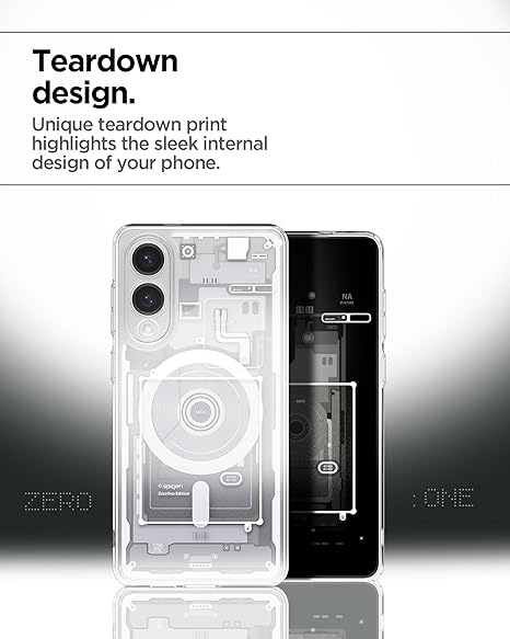 Spigen Ultra Hybrid MagFit for Samsung Galaxy S25 Edge Case, Galaxy S25 Edge Back Cover - Zero One White