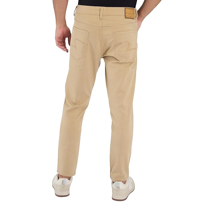 Spykar Brown Slim Fit Mid Rise Jeans for Men - Rajputtrade
