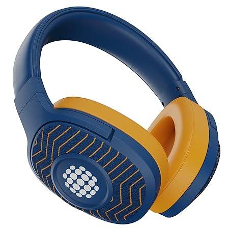 boAt Rockerz 550 Sunburn Edition with 50MM Drivers, 20 Hours Playback, Physical Noise Isolation, Wireless Headphone (Jazzy Blue) - Rajputtrade