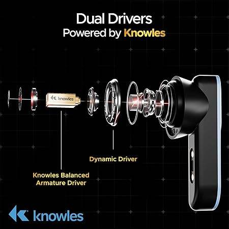 boAt Nirvana X TWS (2025),Knowles Dual Drivers,Hi-Res Audio LDAC,App Support,4Mics ENx,Dual Pair, Spatial Audio,Fast Charge, Bluetooth Earbuds, TWS Ear Buds Wireless Earphones with mic (Mist Blue) - Rajputtrade
