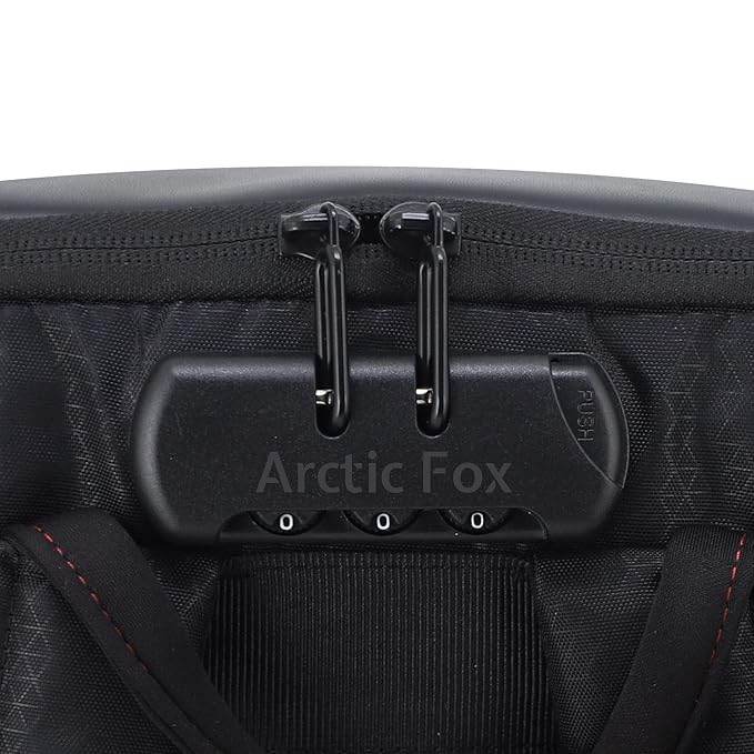 Arctic Fox Kobra Gaming Laptop Backpack | 27 Ltr Capacity|Water Resistant | Multipurpose Backpack |USB Cable holder Pocket|Rain Cover|Number Lock| Trolley sleeve|17" Unisex Laptop Backpack - Rajputtrade