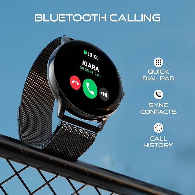 Fire-Boltt Phoenix Ultra Luxury Stainless Steel, Bluetooth Calling Smart Watch, Metal Body with 120+ Sports Modes, SpO2 (Dark Grey) - Rajputtrade