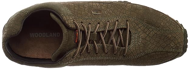 Woodland Men Lace Up Sneaker Shoes - OLIVE GREEN - Rajputtrade