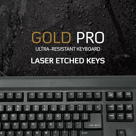 TVS ELECTRONICS Gold Pro Mechanical Keyboard, Dust & Water Resistant with 80 Million Keystrokes (60% More Life), Fitted with Mechanical Switches for Long Life, USB - Rajputtrade