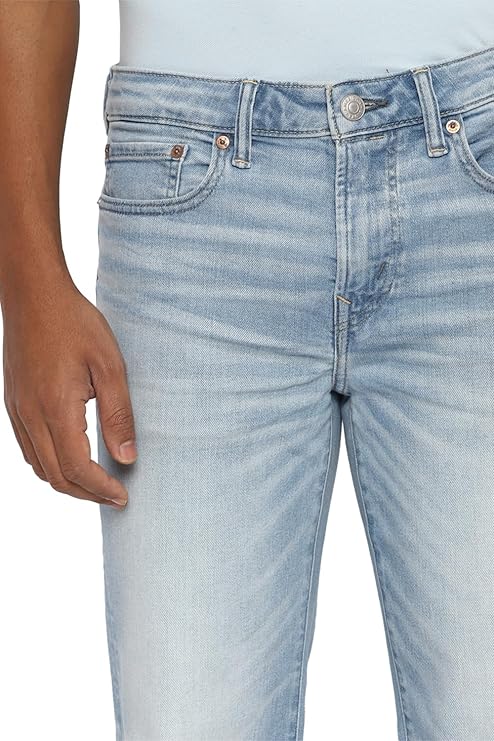 American Eagle Men Blue Airflex+ Original Straight Jean - Rajputtrade