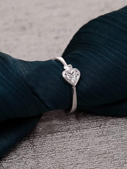Pure Real 925 Sterling Silver Adjustable Ring Band | Multiple Design Options | Gift for Women and Girls - Rajputtrade