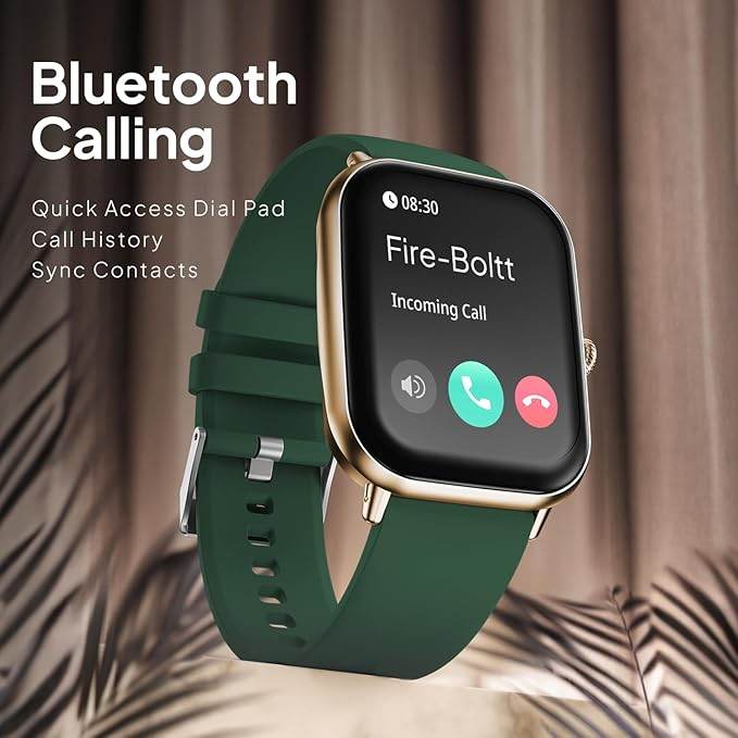 Fire-Boltt Newly Launched Ninja Call Pro Max Flair Smart Watch 2.01 inch Display (Green) - Rajputtrade
