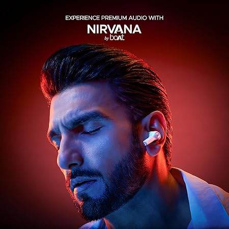 boAt Nirvana Ion ANC, Active Noise Cancellation(~32dB), 120Hrs Battery, App Support, Crystal Bionic Sound, 4Mics ENx, v5.3 Bluetooth TWS in Ear Earbuds Wireless Earphones with mic (Quartz White) - Rajputtrade