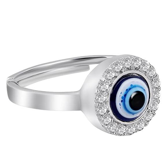 925 Sterling Silver Rhodium Plated Ring | Gift for Women and Girls | With Certificate of Authenticity and 925 Hallmark - Rajputtrade