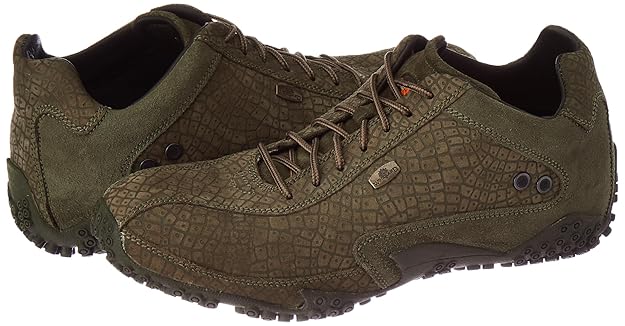 Woodland Men Lace Up Sneaker Shoes - OLIVE GREEN - Rajputtrade