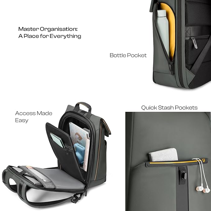Urban Jungle by Safari Venture Workpack 23 Liters Water Resistant, L-Open, Premium Polyester Laptop Backpack - Rajputtrade