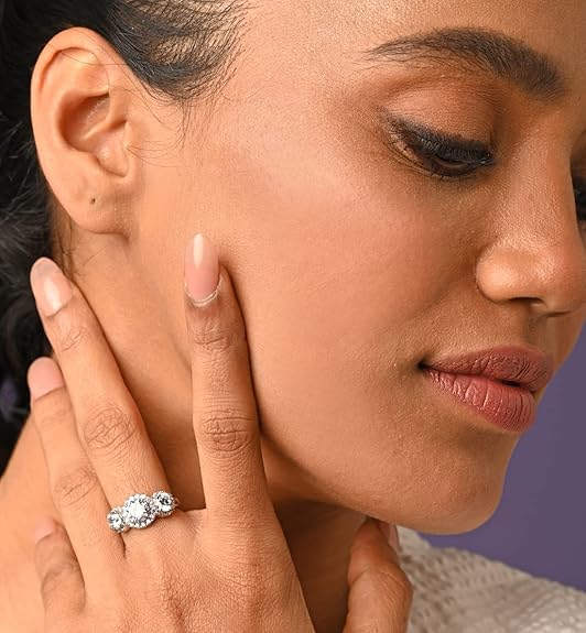 Pure 925 Sterling Silver Solitaire Finger Ring with Adjustable Band | Gift for Women Girls Wife Girlfriend | Multiple Design Options - Rajputtrade