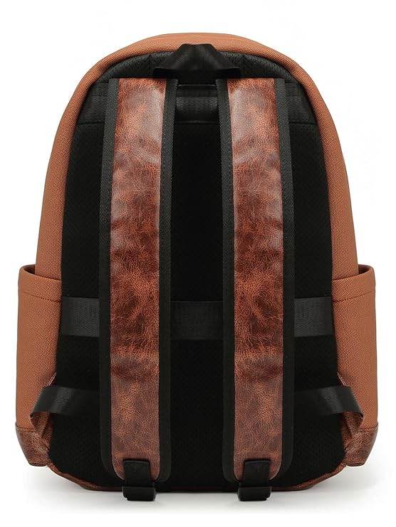 FUR JADEN Vegan Leather Stylish 15.6 Inch Laptop Backpack Travel Weekender Bag For Men Women - Rajputtrade