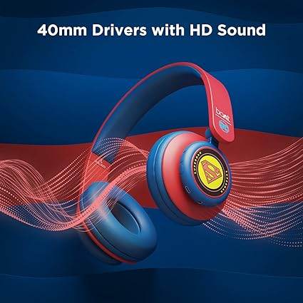 boAt Rockerz 450, 15 HRS Battery, 40mm Drivers, Padded Ear Cushions, (Krypton Blue) - Rajputtrade