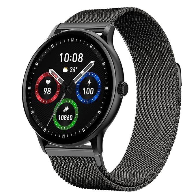 Fire-Boltt Phoenix Ultra Luxury Stainless Steel, Bluetooth Calling Smart Watch, Metal Body with 120+ Sports Modes, SpO2 (Dark Grey) - Rajputtrade