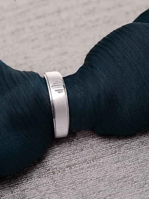 Pure Real 925 Sterling Silver Adjustable Ring Band | Multiple Design Options | Gift for Women and Girls - Rajputtrade