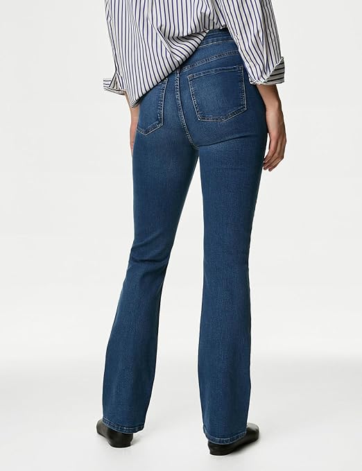 Women's High Rise Regular Jeans, Medium Indigo (Size - S) - Rajputtrade