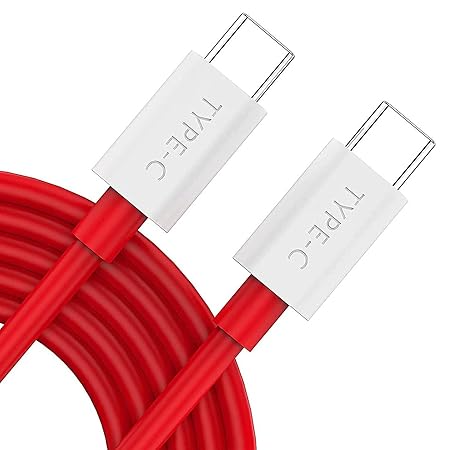 Type-C to Type-C Cable for Tata Nexon Original USB Data & Charging Cable | Fast Charging Cable 60W High Speed (Red)