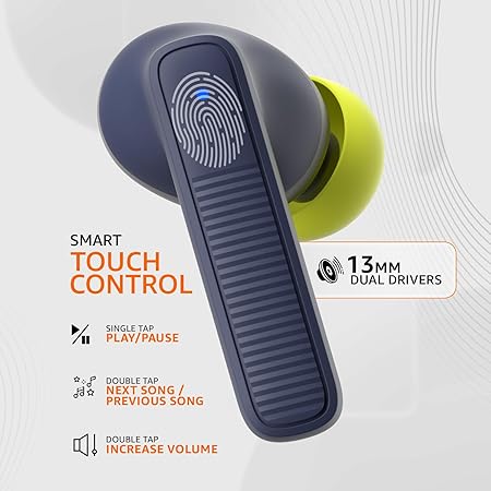 TWS in-Ear Earbuds (AB-T17) with Fast Charging up to 70 Hours of Playtime (Blue) - Rajputtrade
