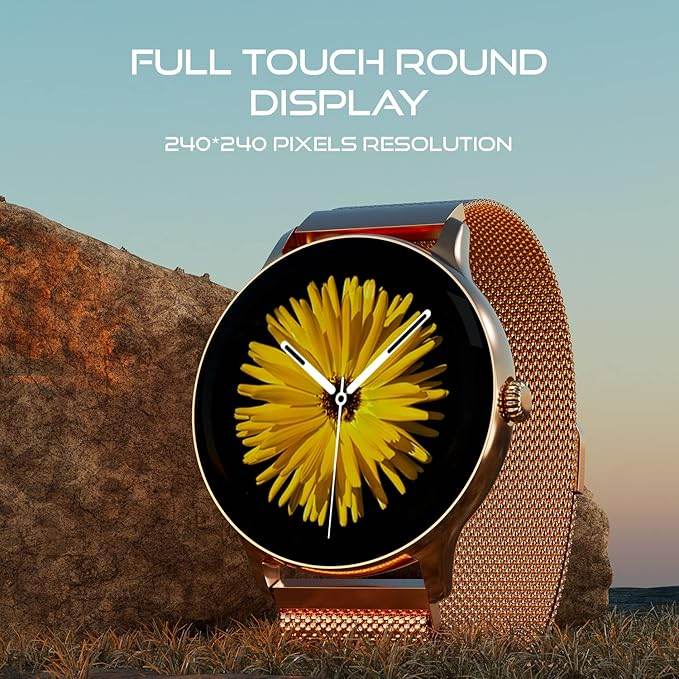 Fire-Boltt Phoenix Ultra Luxury Stainless Steel, Bluetooth Calling Smart Watch, Metal Body with 120+ Sports Modes, SpO2 (Gold) - Rajputtrade