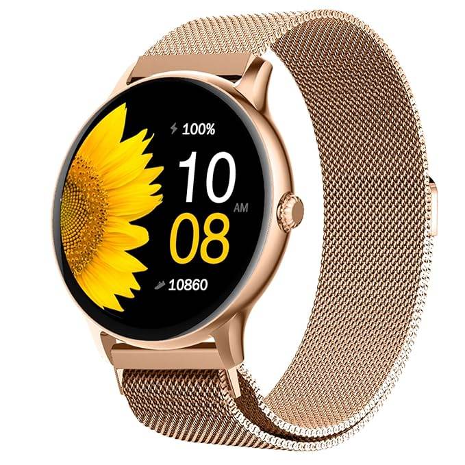 Fire-Boltt Phoenix Ultra Luxury Stainless Steel, Bluetooth Calling Smart Watch, Metal Body with 120+ Sports Modes, SpO2 (Gold) - Rajputtrade