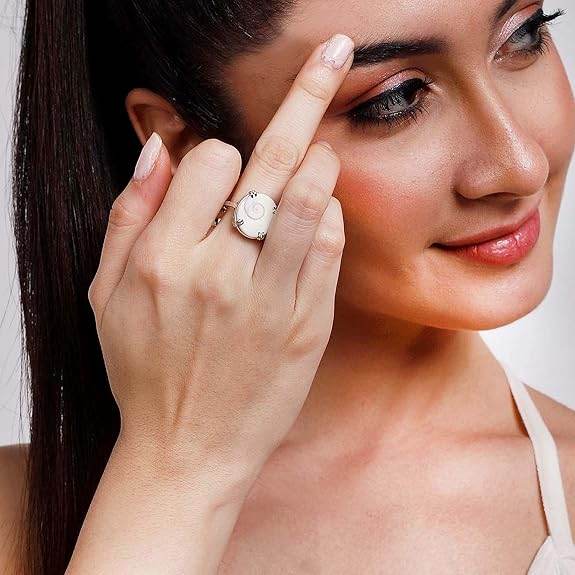 925 Silver Adjustable Ring | Natural & Certified Astrological Gemstone for Men and Women. - Rajputtrade