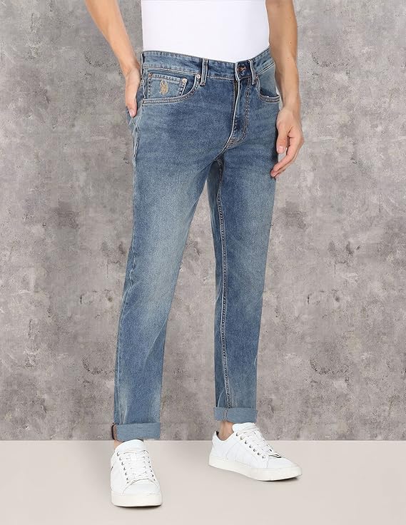 U.S. POLO ASSN. Men's Slim Fit Mid Rise Jeans - Rajputtrade
