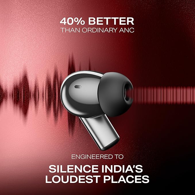 boAt Airdopes Prime 701 ANC (2025 Launch),46dB Hybrid ANC, 50Hr Battery, Real Spatial Audio, TWS Ear Buds Wireless Earphones with mic (3 Color Options)