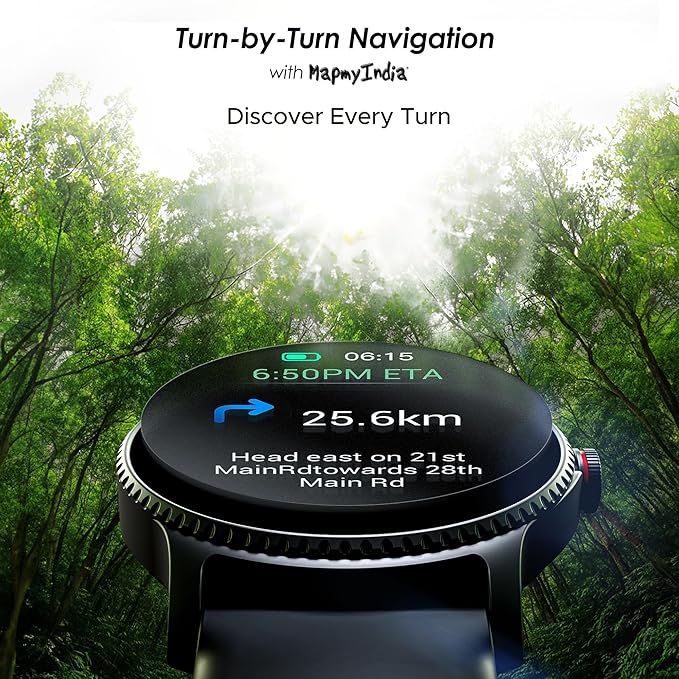 boAt Lunar Discovery w/ 1.39" (3.5 cm) HD Display, Smart Watch for Men & Women (Active Black)