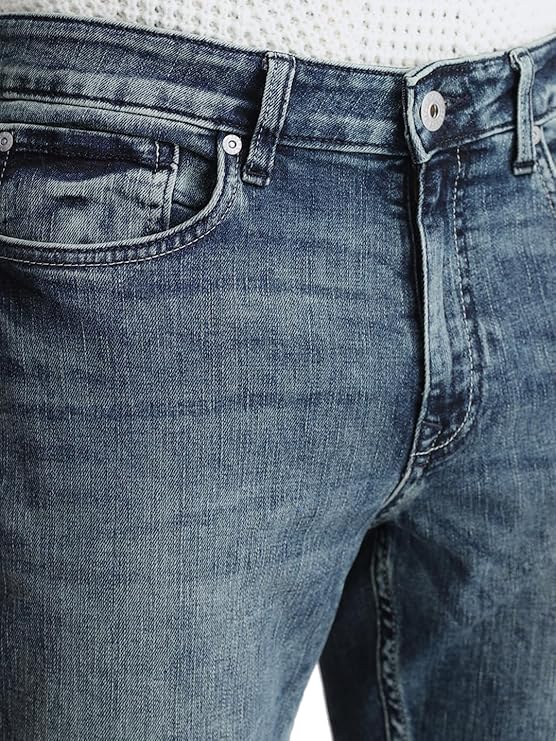 JACK & JONES Slim Fit Jeans (_Medium Blue Denim_) (Size-32) - Rajputtrade