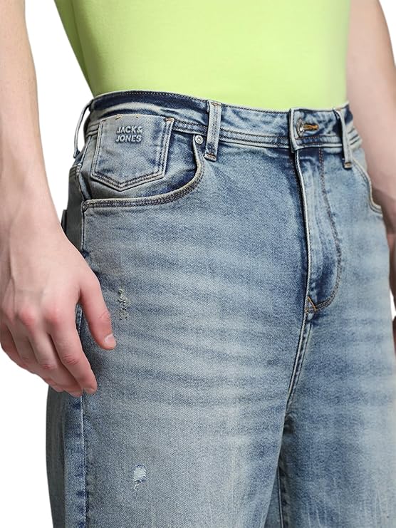 JACK & JONES Men's Loose Mid Rise Jeans(Size-32) - Rajputtrade