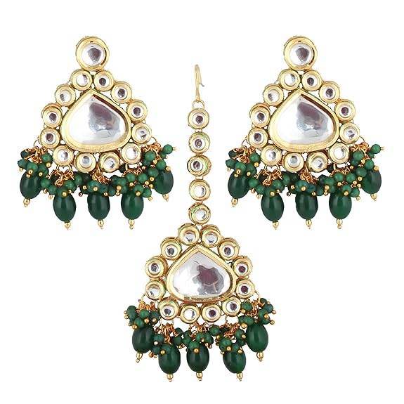 18K Gold-Plated Back Meenakari Uncut Kundan Choker Necklace Jewelry Set for Women & Girls - Rajputtrade