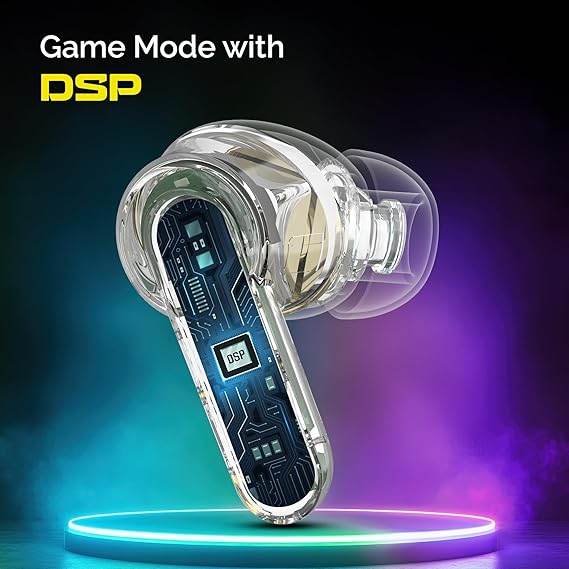CrossBeats Fury Max Gaming TWS in-Ear Buds |100hr Playtime Bluetooth Earphones | BT v5.4 | 30ms Low Latency - Rajputtrade