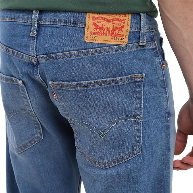 Levi's Men's 512 Slim Tapered Fit Mid Rise Jeans (Size 38) - Rajputtrade