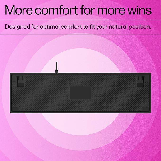 HP Gk400F Mechanical USB Gaming Keyboard,Dust & Spill Resistant,RGB Backlit Keys,Metal Panel,Full-Sized Keyboard Design - Rajputtrade