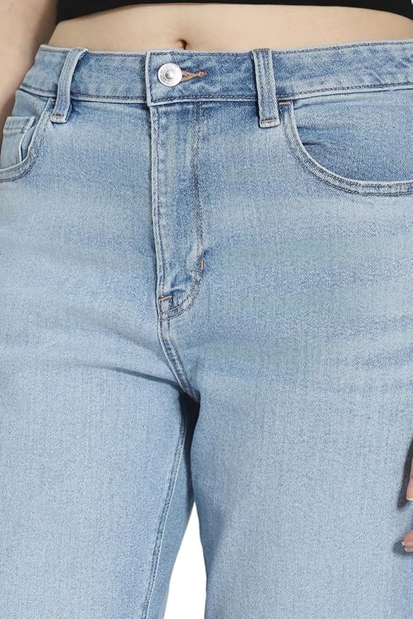 American Eagle Women's Straight Jeans (Blue-32) - Rajputtrade