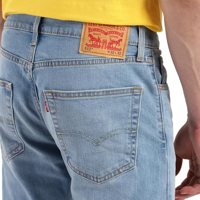 Men's 512 Blue Slim Tapered Fit Jeans (Size 40) - Rajputtrade