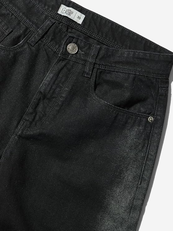 The Souled Store Dark Sapphire Men and Boys Straight Fit Cotton Blend Jeans - Rajputtrade