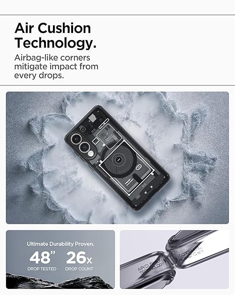 Spigen Ultra Hybrid MagFit for Samsung Galaxy S25 Edge Case, Galaxy S25 Edge Back Cover - Zero One Black